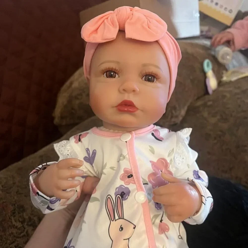 🆕20-inch Soft Vinyl  Baby Doll Real Life Baby Dolls with Complete Accessories